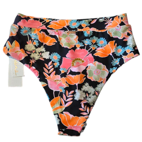 Raisins Garden District Floral Bikini Bottom Size Small - Picture 3 of 6